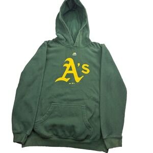 Vintage Athletics Baseball Team Outerstuff Hoodie Men's XS Green Lined Pullover